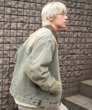 デニム淡加工 モデル：175cm L着用