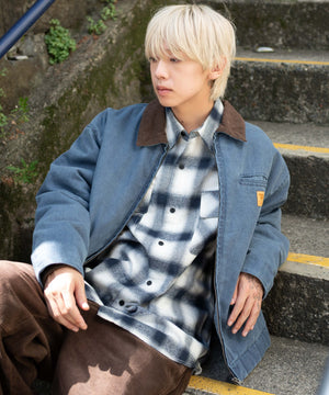 ネイビー モデル：175cm L着用