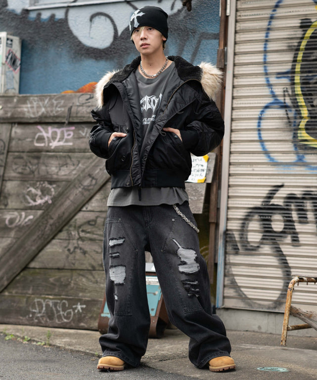 ブラック モデル：175cm L着用