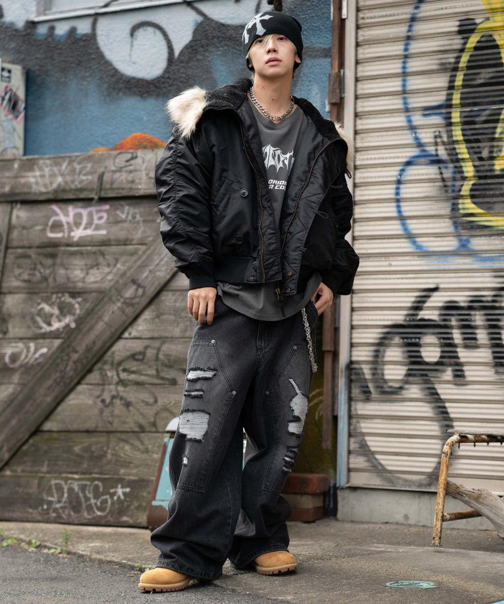 ブラック モデル：175cm L着用