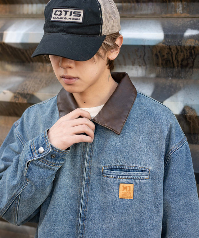 デニム中濃加工モデル：175cm L着用