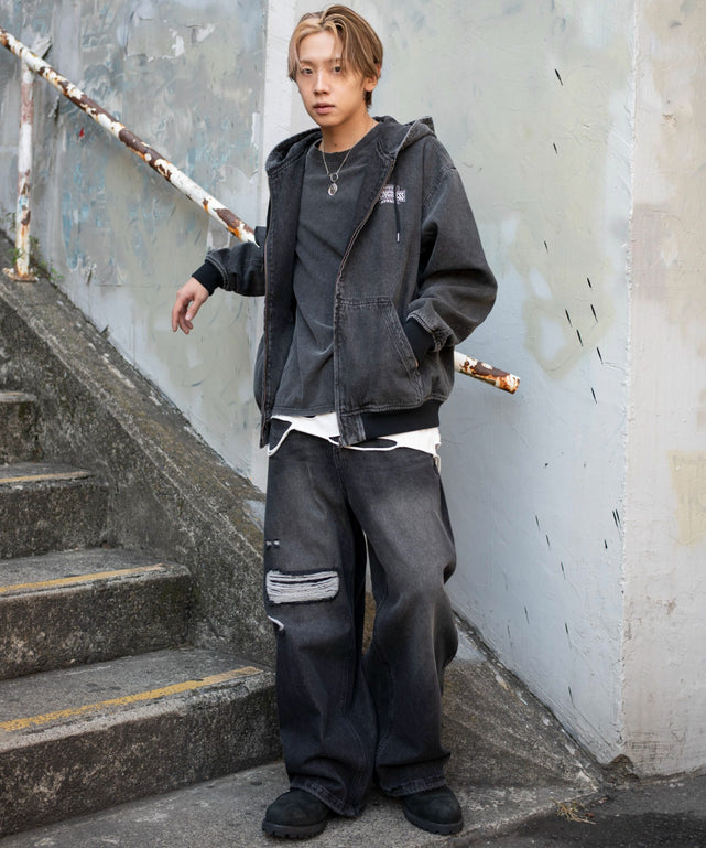 デニムブラックソノタ モデル：175cm L着用