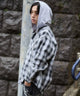 ブラックチェック1 モデル：175cm L着用