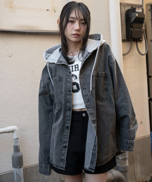 デニムブラックソノタ　モデル：159cm L着用