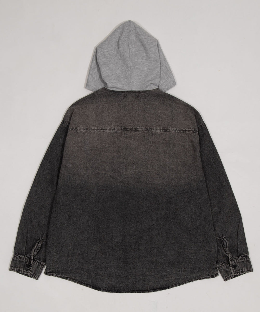 デニムフードシャツ（LS）