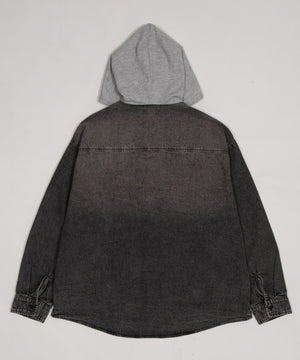デニムフードシャツ（LS）