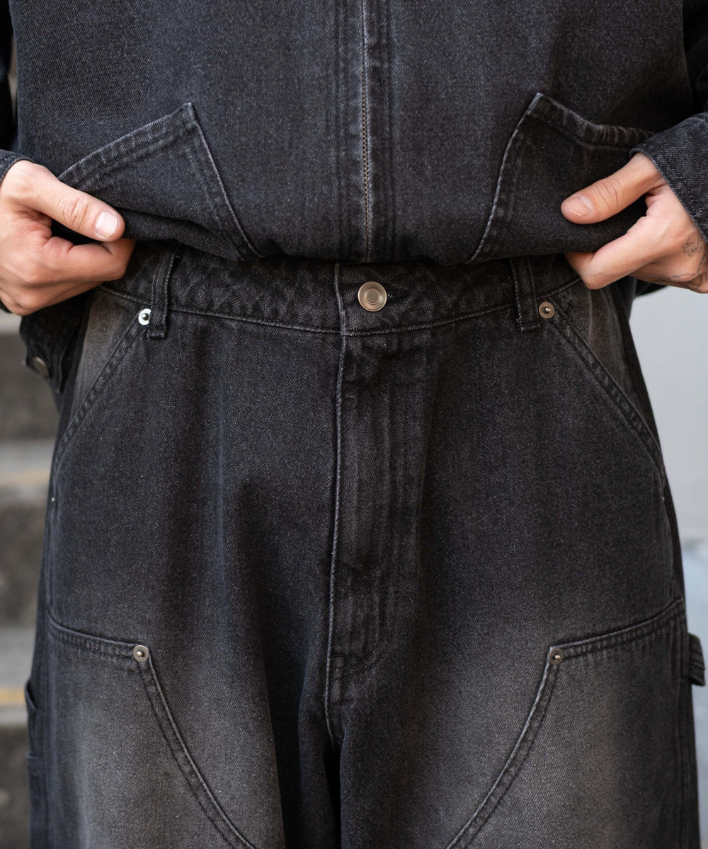 ワーカーズダブルニーデニムパンツ