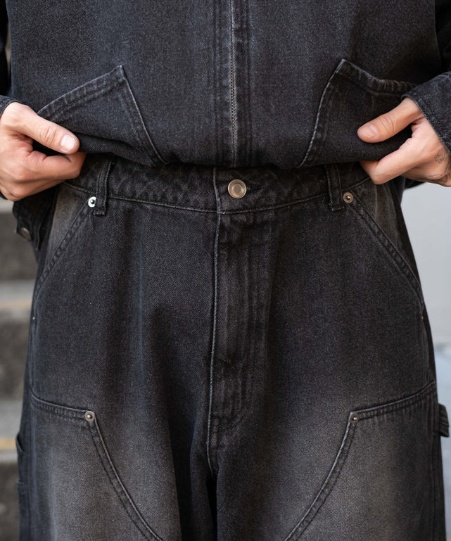 ワーカーズダブルニーデニムパンツ