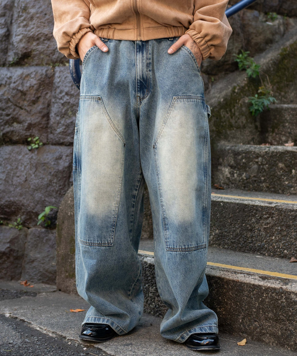 デニム中濃加工 モデル：175cm L着用