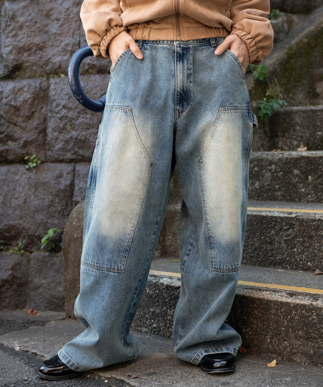 デニム中濃加工 モデル：175cm L着用