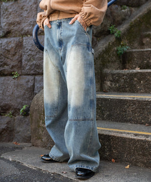 デニム中濃加工 モデル：175cm L着用