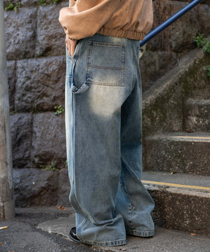 デニム中濃加工 モデル：175cm L着用