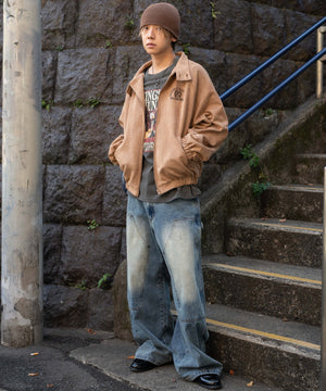 デニム中濃加工 モデル：175cm L着用