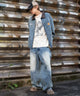 デニム中濃加工 モデル：175cm L着用