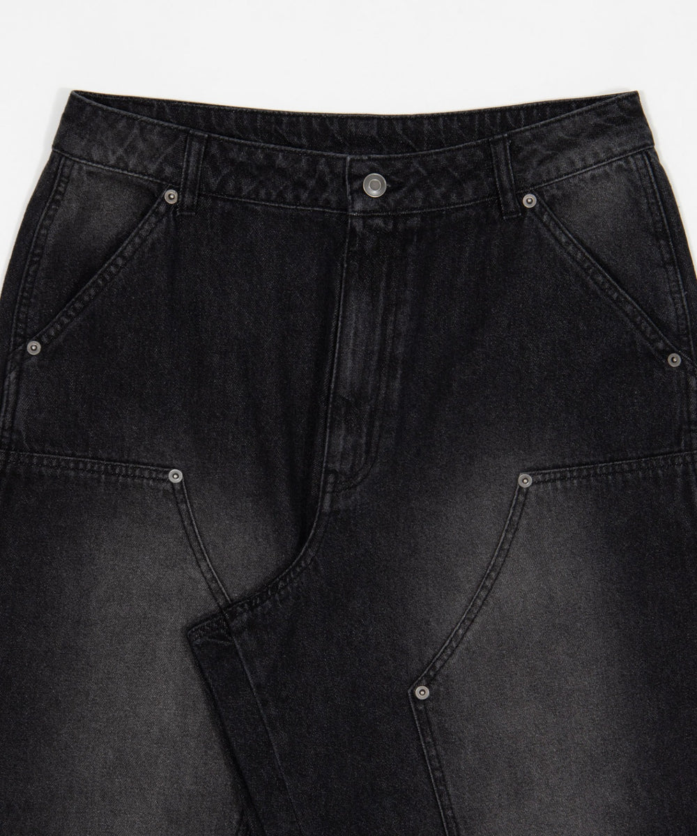 ワーカーズダブルニーデニムパンツ