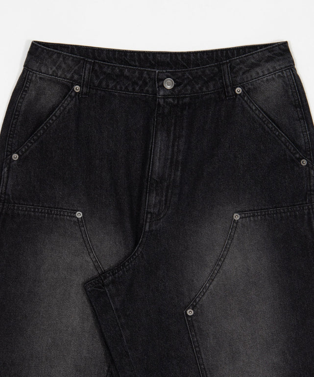 ワーカーズダブルニーデニムパンツ