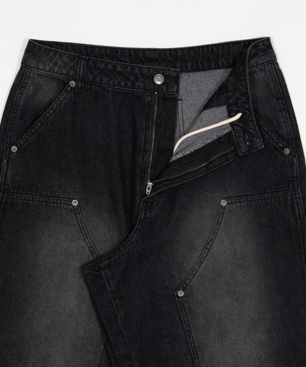 ワーカーズダブルニーデニムパンツ