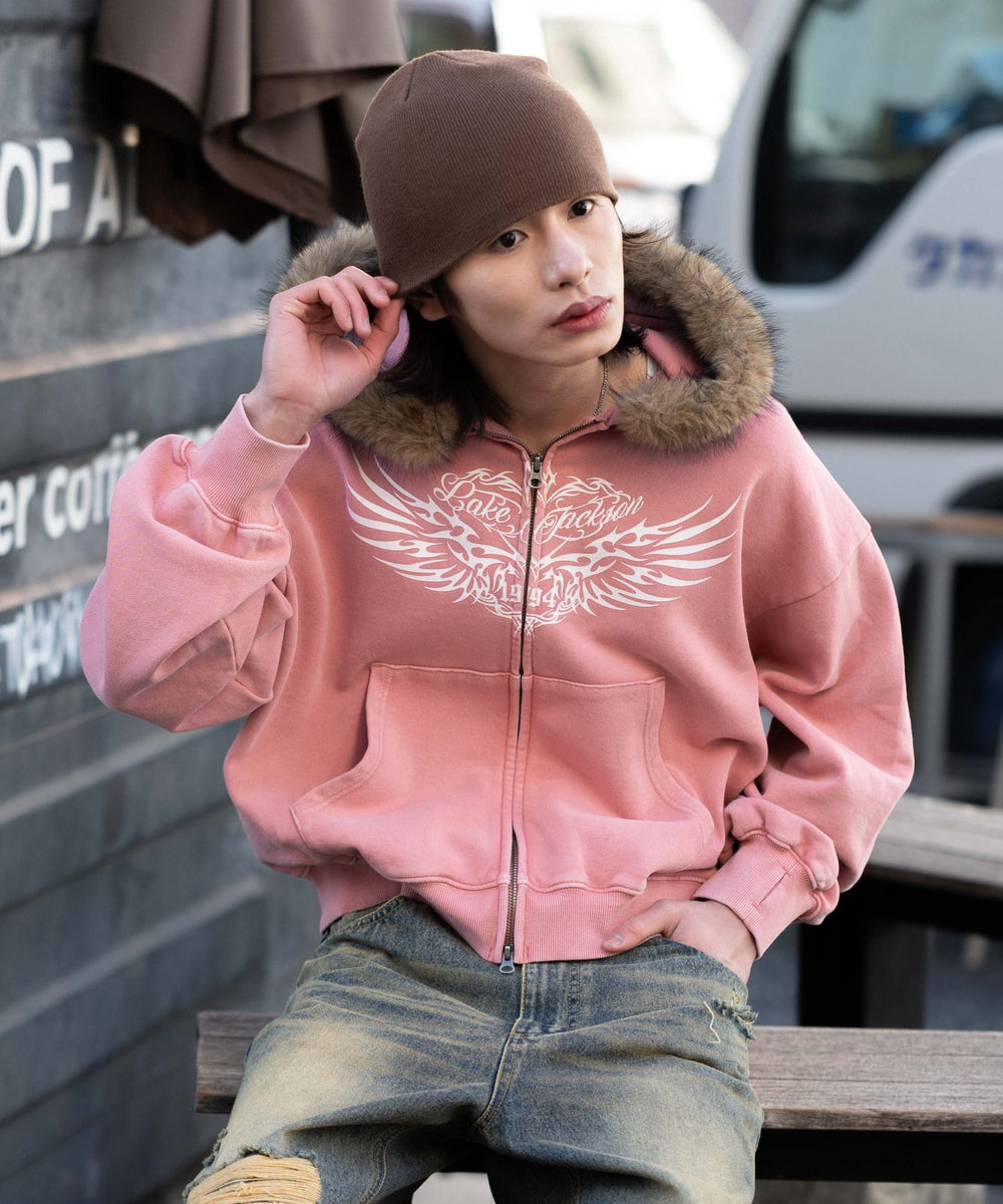 ピンク モデル：182cm L着用