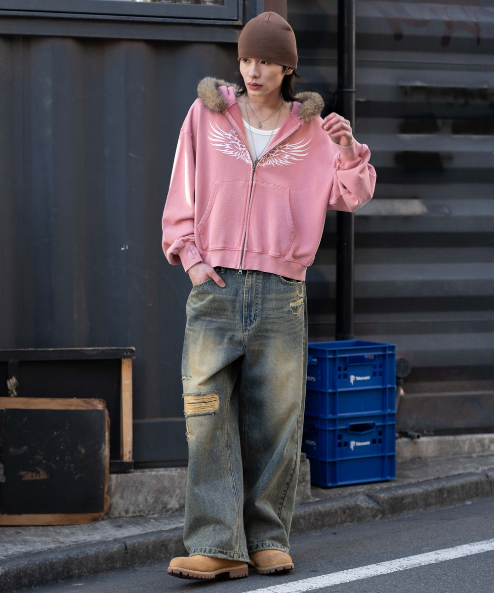 ピンク モデル：182cm L着用