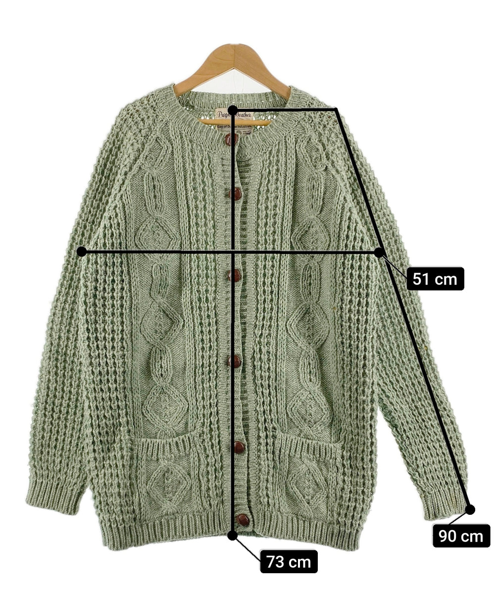 Purple Heatherフィッシャーマンニット