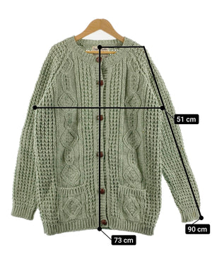 Purple Heatherフィッシャーマンニット