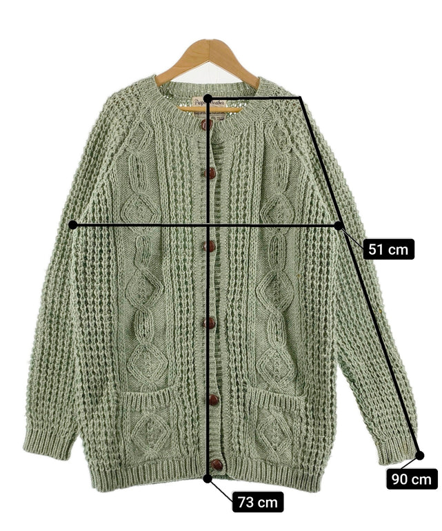 Purple Heatherフィッシャーマンニット