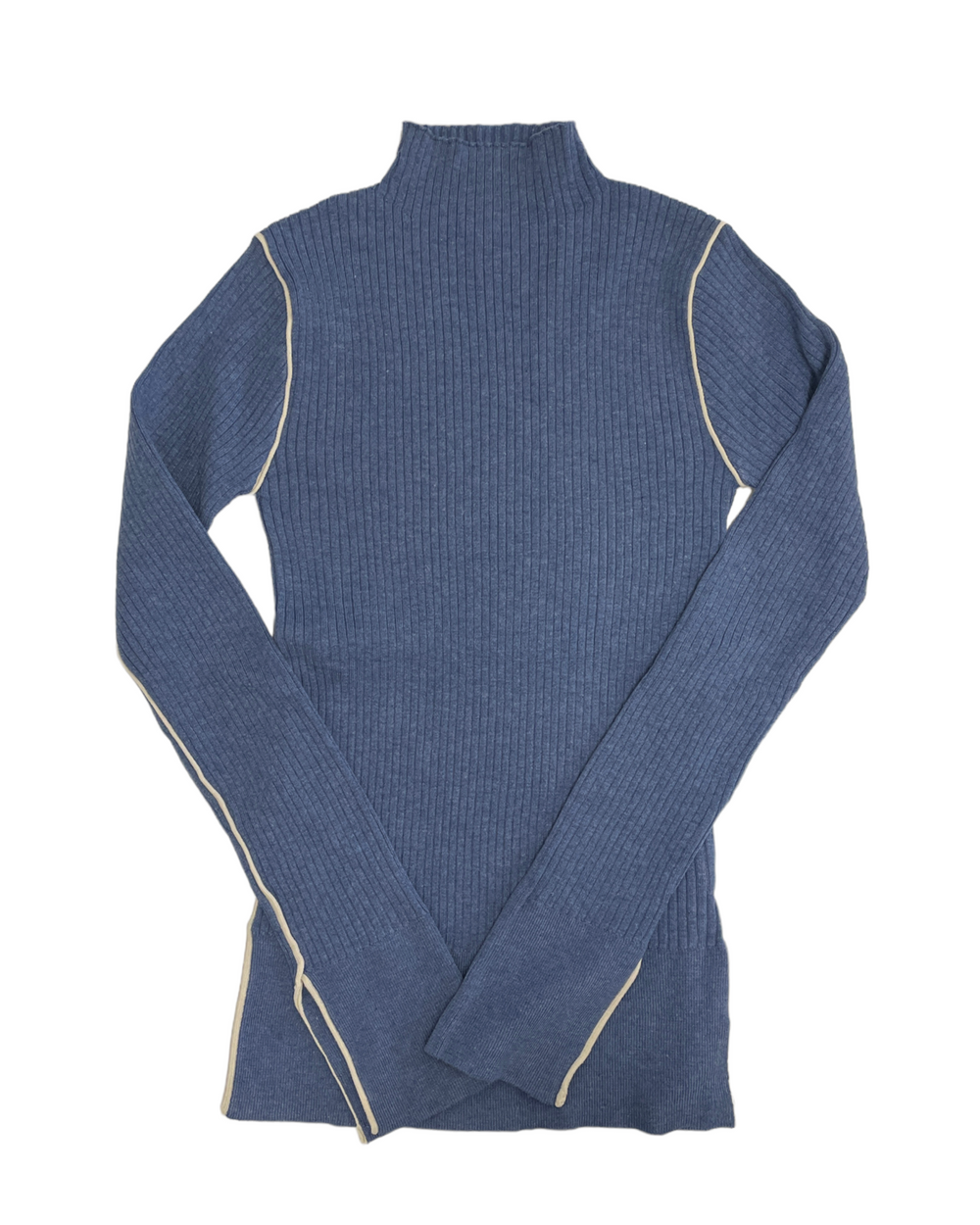 アームスリット配色リブニット