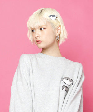 フードヘアクリップ