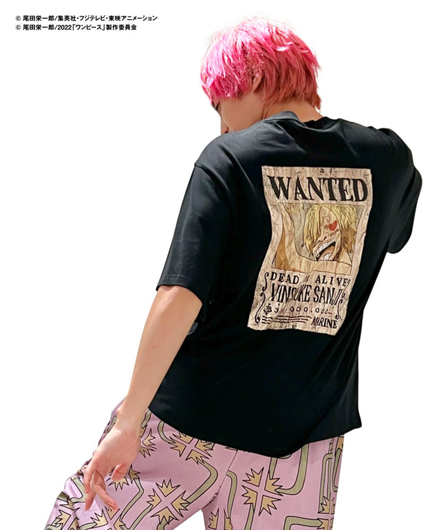 【『ONE PIECE』×EXIEEE 】WANTED Tシャツ/ブラック