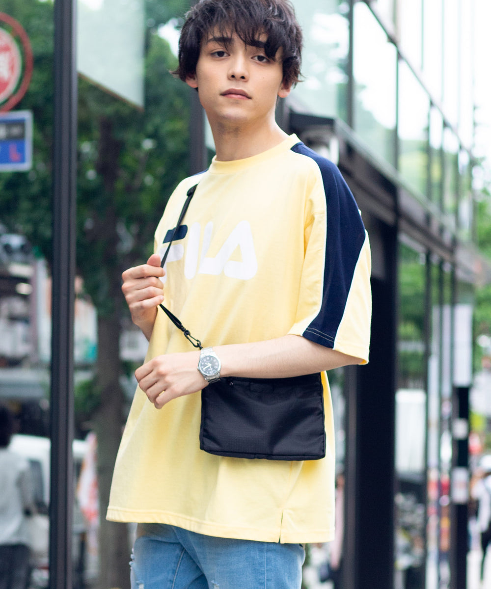 別注FILAパイピング切替Tシャツ(S)