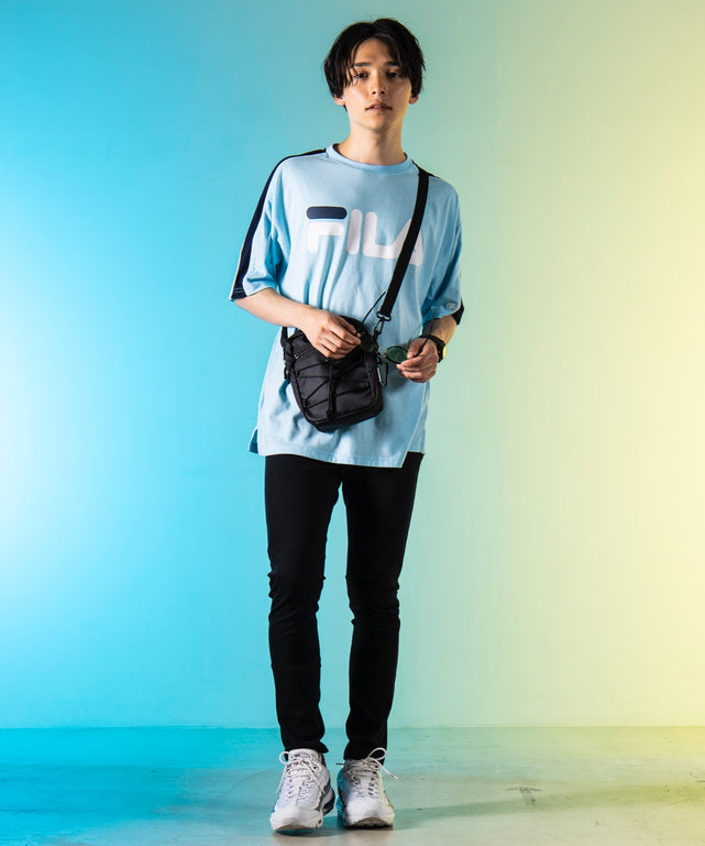 別注FILAパイピング切替Tシャツ(S)