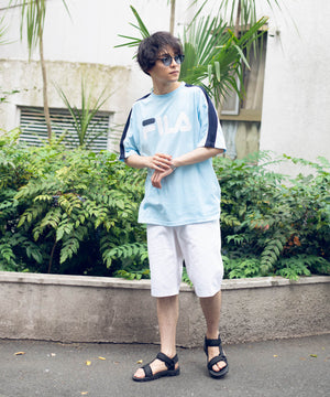 別注FILAパイピング切替Tシャツ(S)