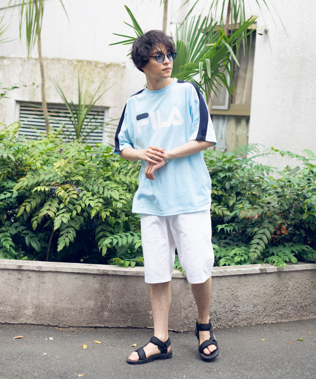 別注FILAパイピング切替Tシャツ(S)