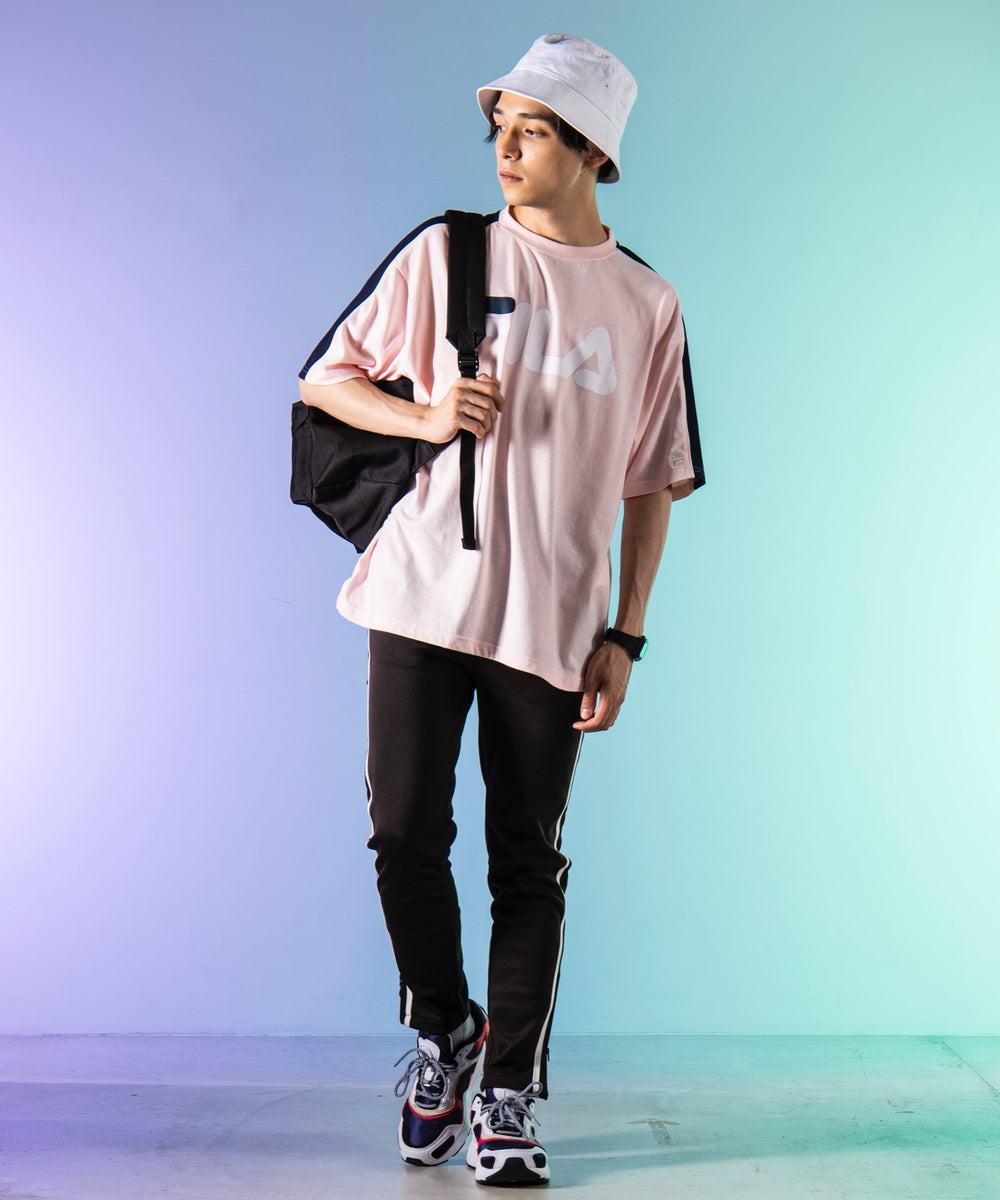 別注FILAパイピング切替Tシャツ(S)