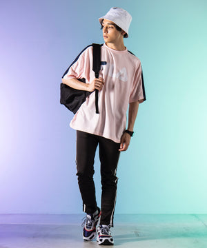 別注FILAパイピング切替Tシャツ(S)