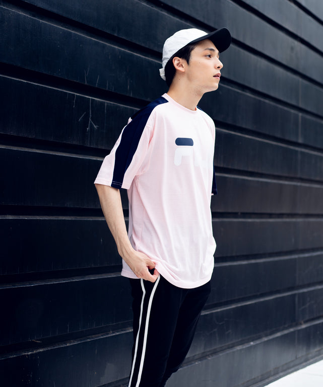 別注FILAパイピング切替Tシャツ(S)