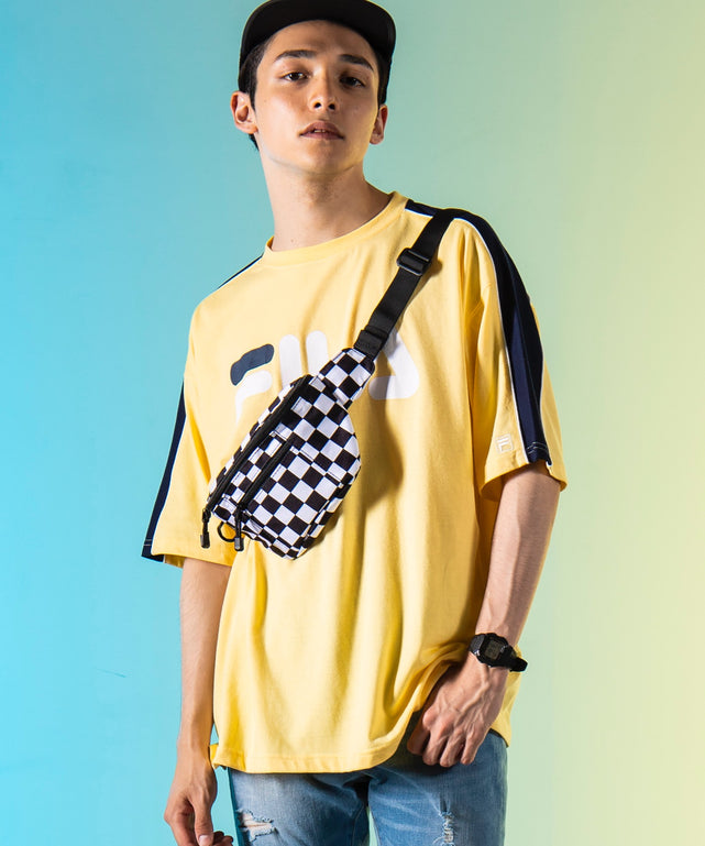 別注FILAパイピング切替Tシャツ(S)