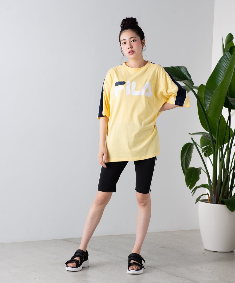 別注FILAパイピング切替Tシャツ(S)