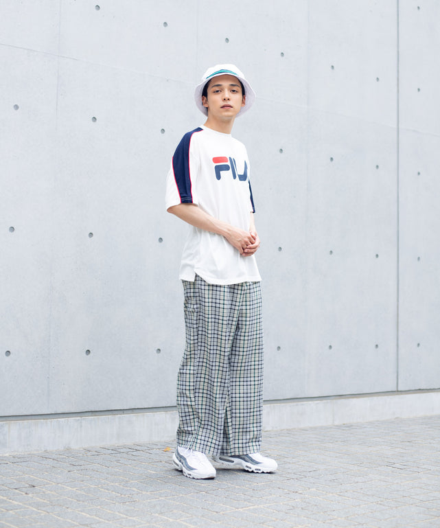 別注FILAパイピング切替Tシャツ(S)