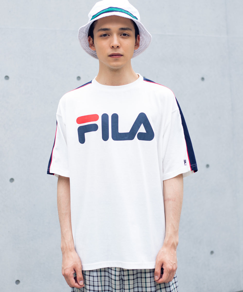 別注FILAパイピング切替Tシャツ(S)