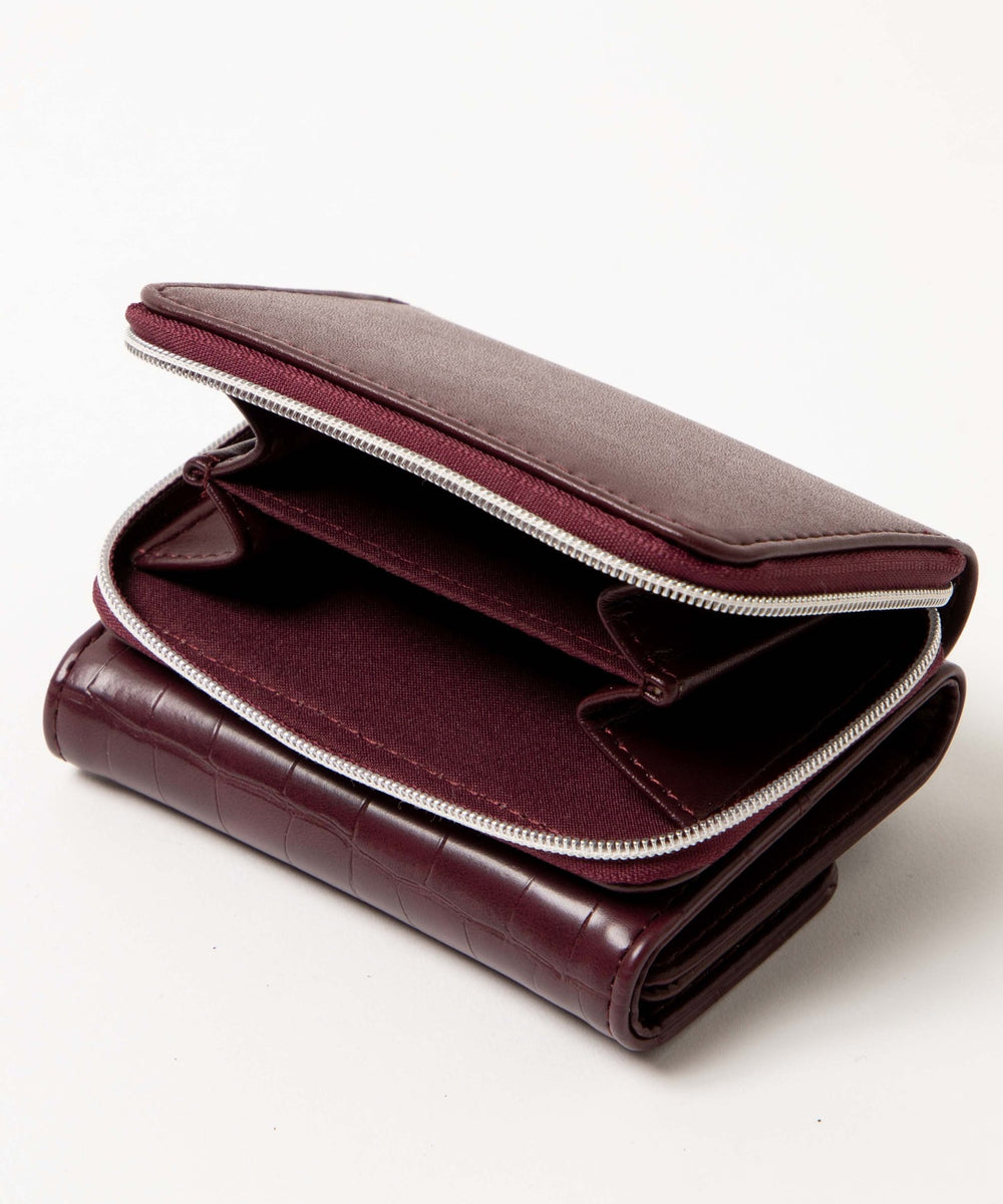 金具付きクロコウォレット