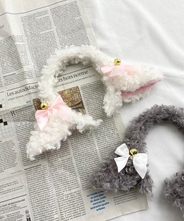 柄20:ヒツジ(ホワイト×ピンクリボン)