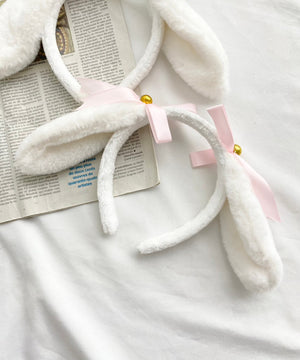 柄22:タレミミウサギ(ホワイト×ピンクリボン)