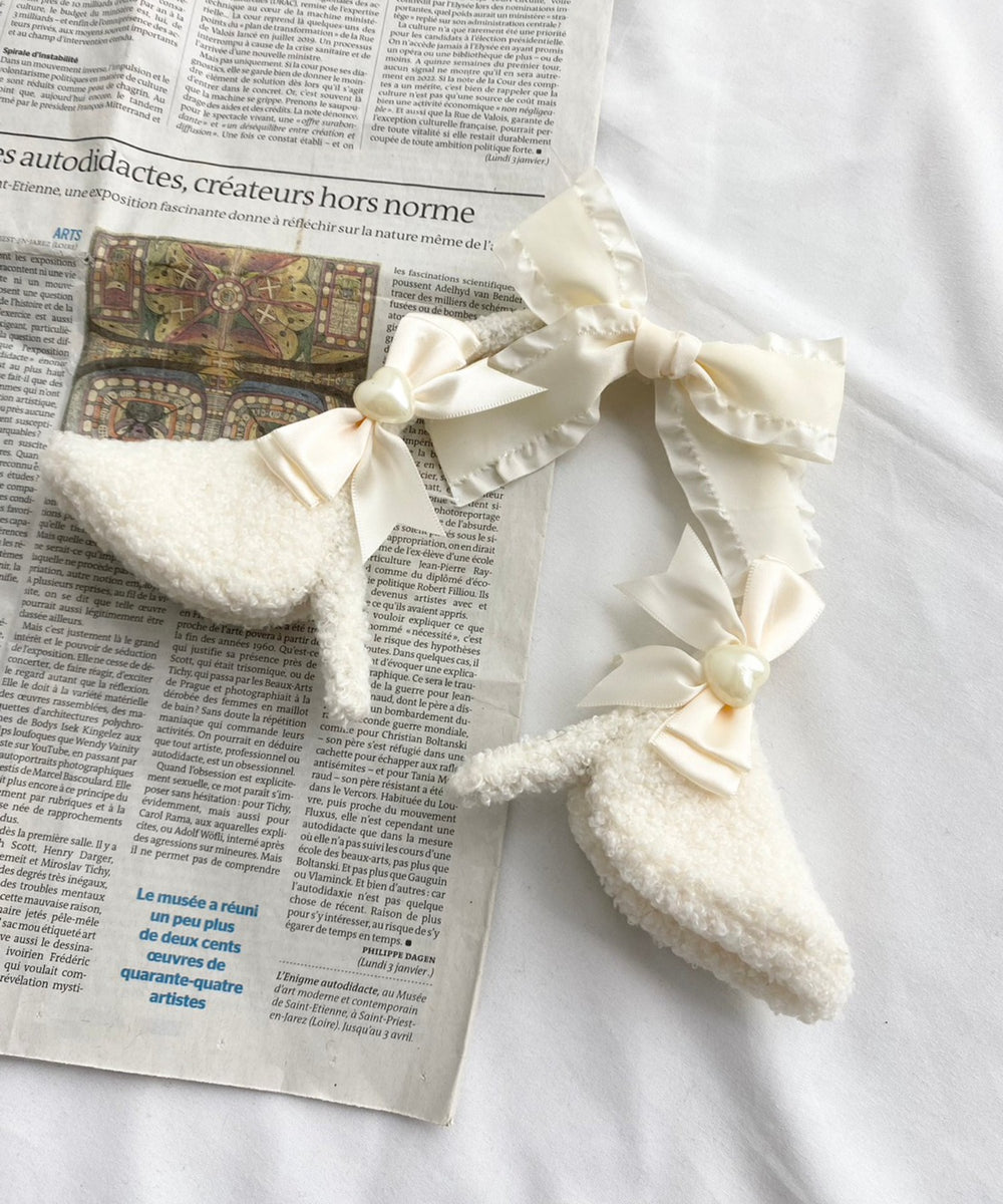 柄24:ヒツジ(ホワイト×ホワイトリボン)