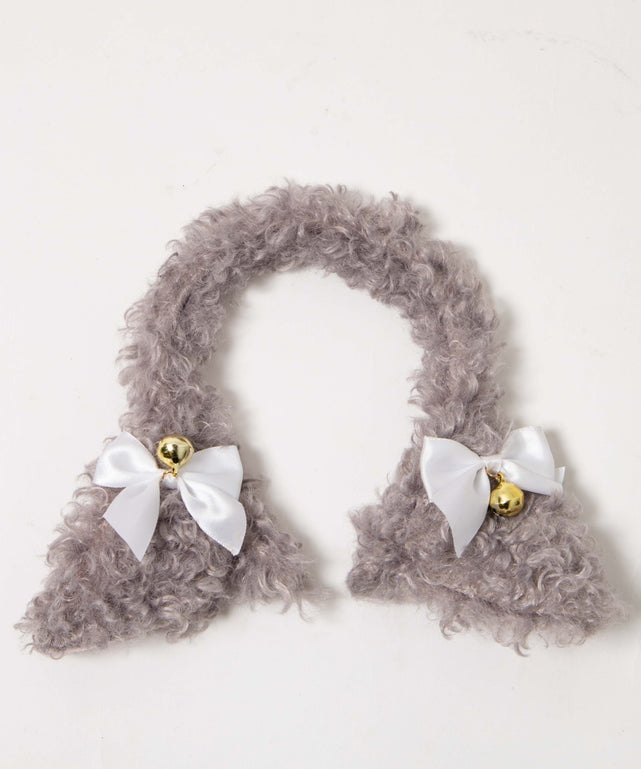 柄21:ヒツジ(グレー×ホワイトリボン)