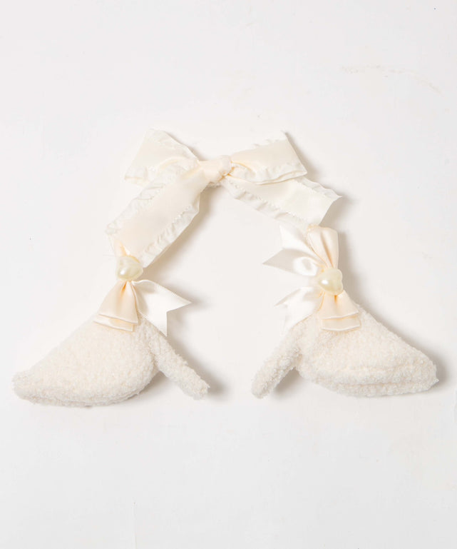 柄24:ヒツジ(ホワイト×ホワイトリボン)