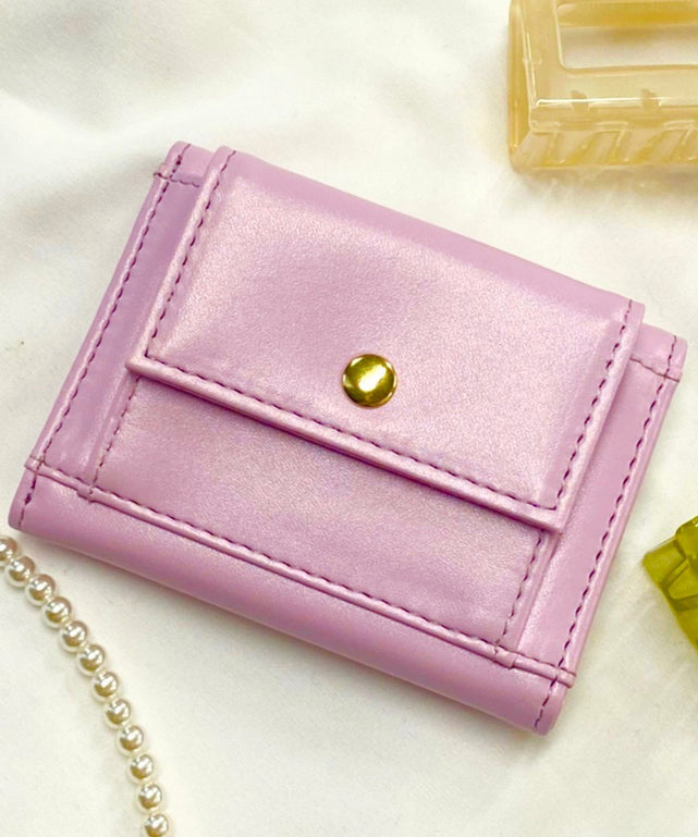 フラットミニウォレット/Lパープル