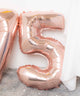 ピンク数字バルーン/数字5