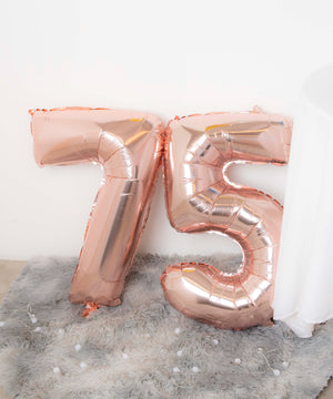 ピンク数字バルーン