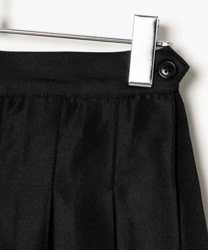 【スクール】ポケット付き無地プリーツスカート